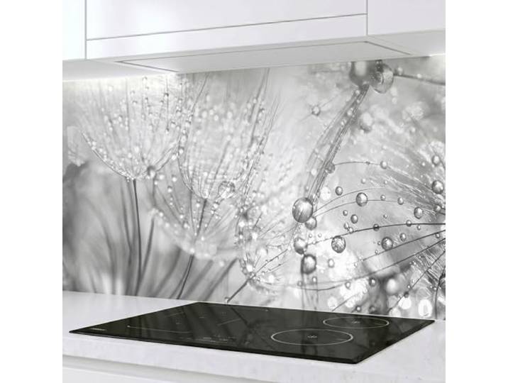 Rodnik Küchenrückwand robuste ABS-Kunststoff Platte Monolith in Deluxe Qualität, Direktdruck. MOTIVAUSWAHL (Pusteblumen, 60x400 cm)