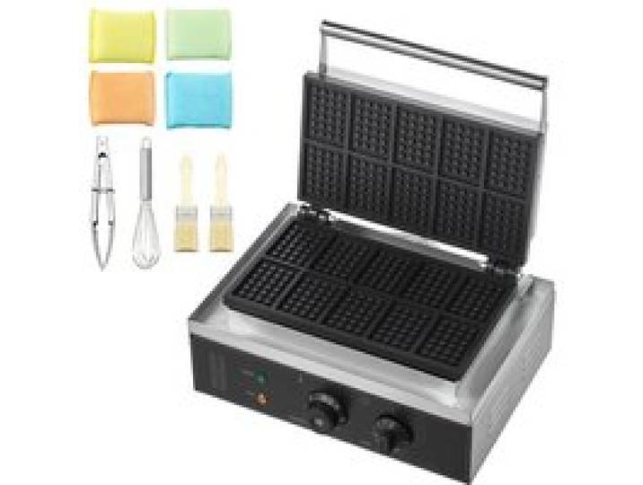 Gaufrier - DUOKU - 10 Pièces - 1550 W - Antiadhésif - Acier Inoxydable - Contrôle Température