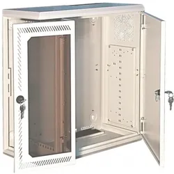 Schweitzer MultiFix - Gehäuse - geeignet für Wandmontage - Hellgrau, RAL 7035 - 4U - 48.3 c (4 HE, 19 Zoll Rack), Serverschrank, Grau