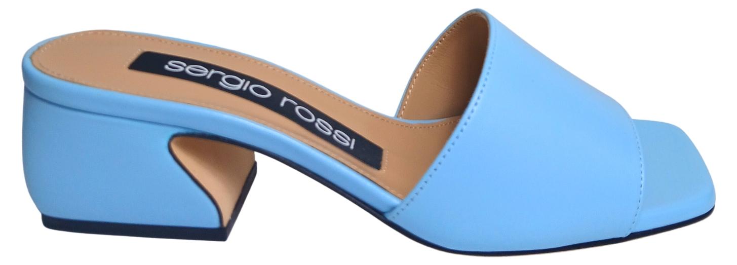 Sergio Rossi B12080-MNAN07-4788-110 Sergio Rossi, Damenmodell, Leder, Blau