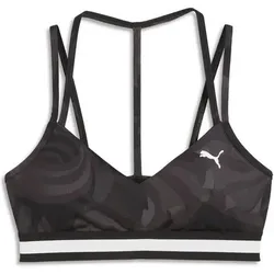 PUMA Damen BH FLORAL RIBBON STRAPPY BRA - LOW, Größe S in Grau Grau