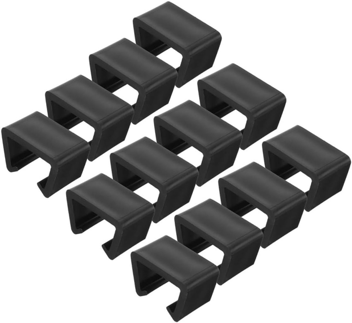 Tuinmeubel Clips Verbindingsklemmen Zwart - 24 Stuks