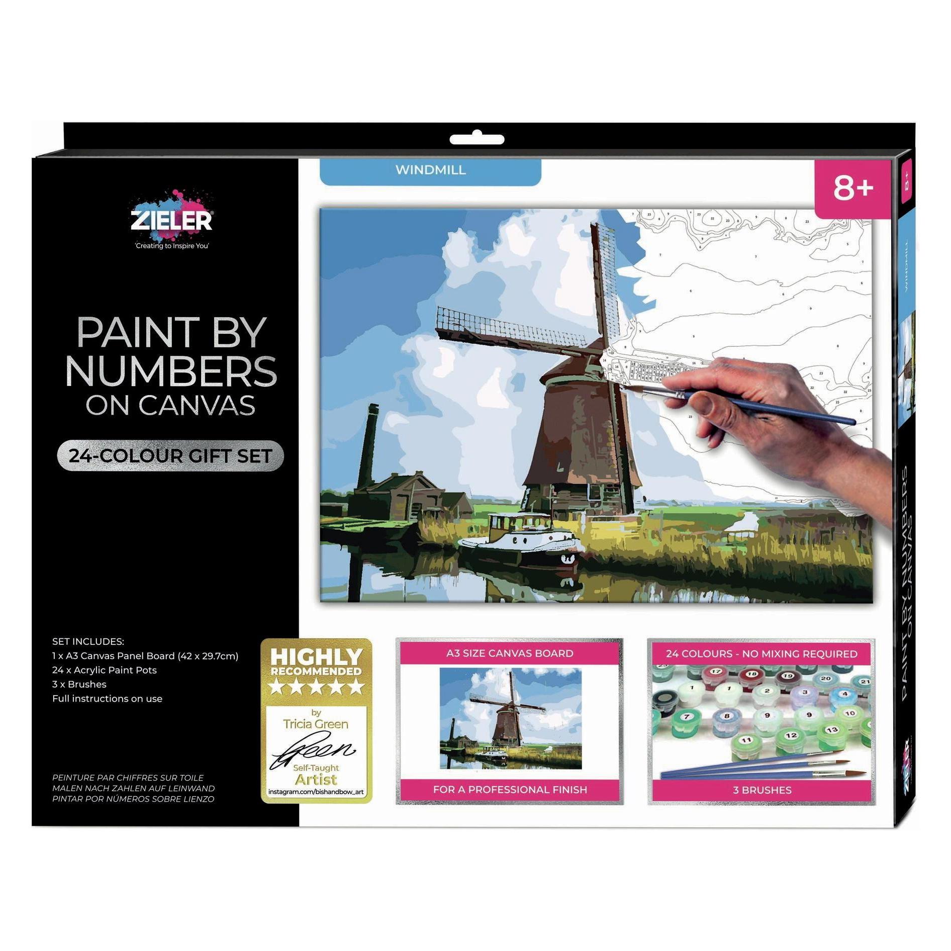 Zieler Paint By Numbers - Windmill (609299443) (609299443)