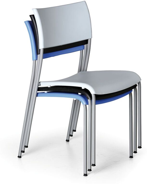 B2B Partner Esszimmerstuhl aus Kunststoff FOREVER, blau