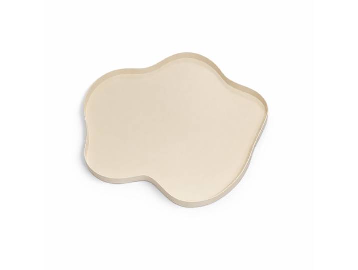 Loft42 Tablett Serva Beige, Metall, 60x3x60 cm, Geschirr, Tischkultur & Serviergeschirr, Tabletts