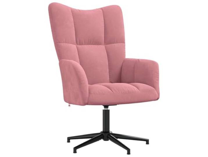 Heofavd Relaxsessel Rosa Samt 360° Drehbarer Polstersessel