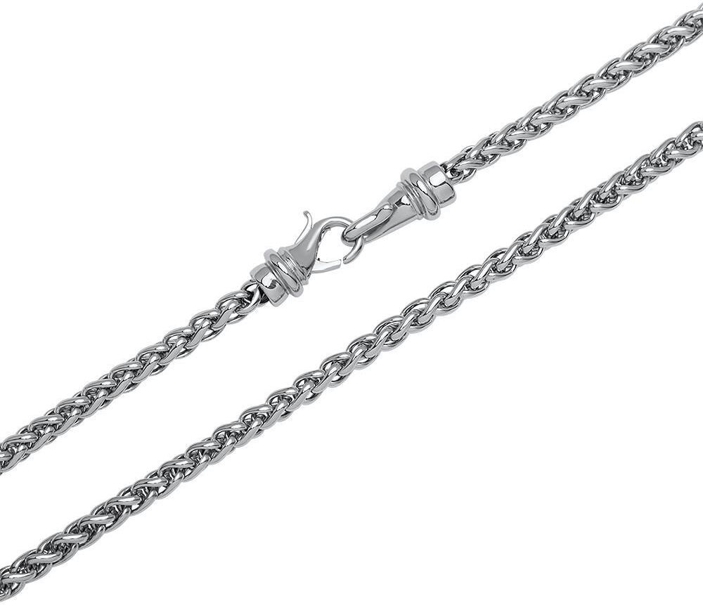 Unique Massive Edelstahlkette poliert silber