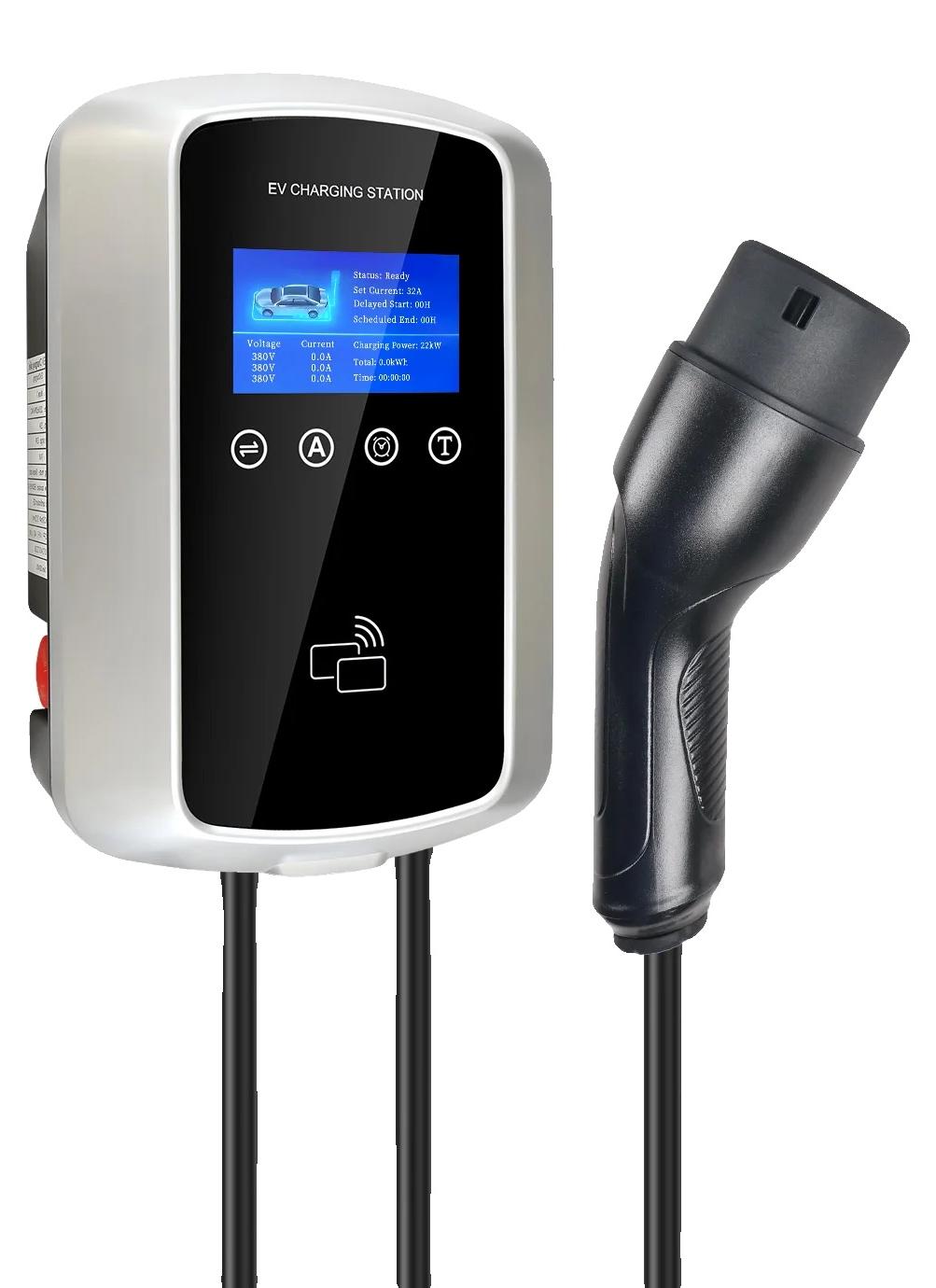 EV-Ladegerät, WLAN-Steuerung, Mehrstromkompatibilität, 22KW APP