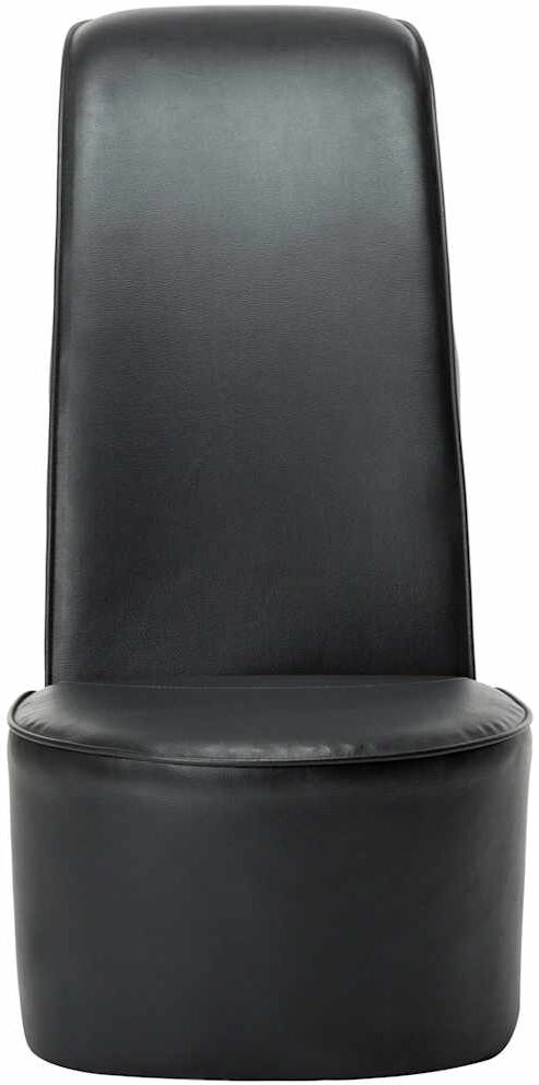 vidaXL Chaise en forme de chaussure à talon haut noir similicuir