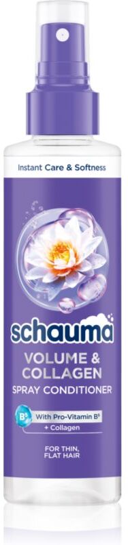Schwarzkopf Schauma Volume & Collagen après-shampoing en spray pour cheveux fins et sans volume 200 ml
