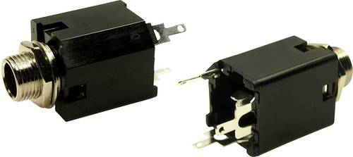 Cliff FM6703 Klinken-Steckverbinder 6.35mm Buchse, Einbau vertikal Polzahl: 3 Stereo