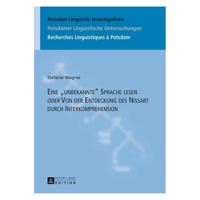 Peter Lang Wagner:Eine "unbekannte" Sprache lesen (Deutsch, Stefanie Wagner, 2015) (67838047)