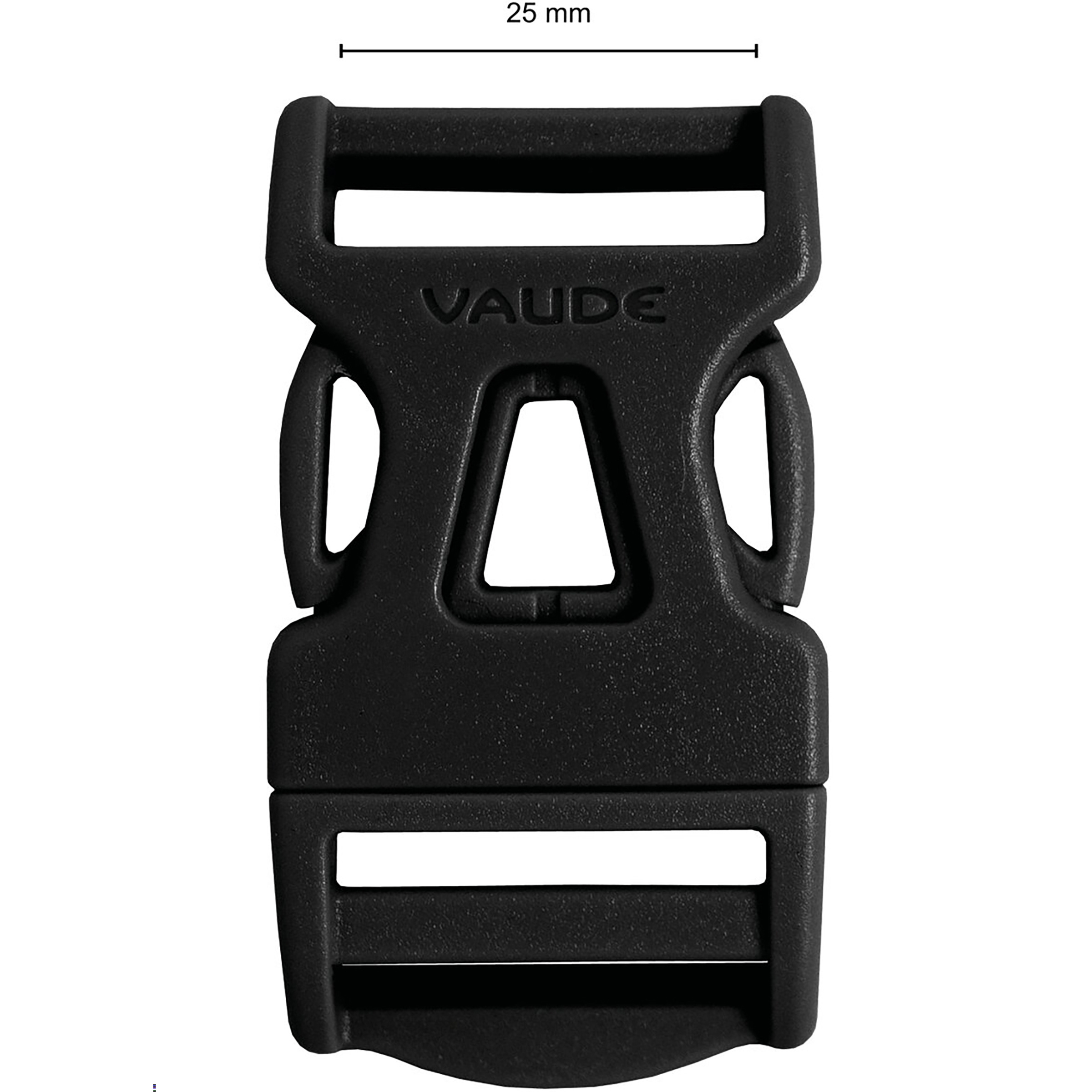 Vaude Steckschnalle 25mm Single Adjust Rucksack Zubehör schwarz