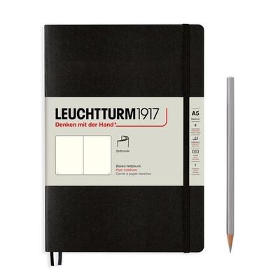 Notizbuch Medium A5 blanko Softcover schwarz, Gebundene Ausgabe von , Leuchtturm1917