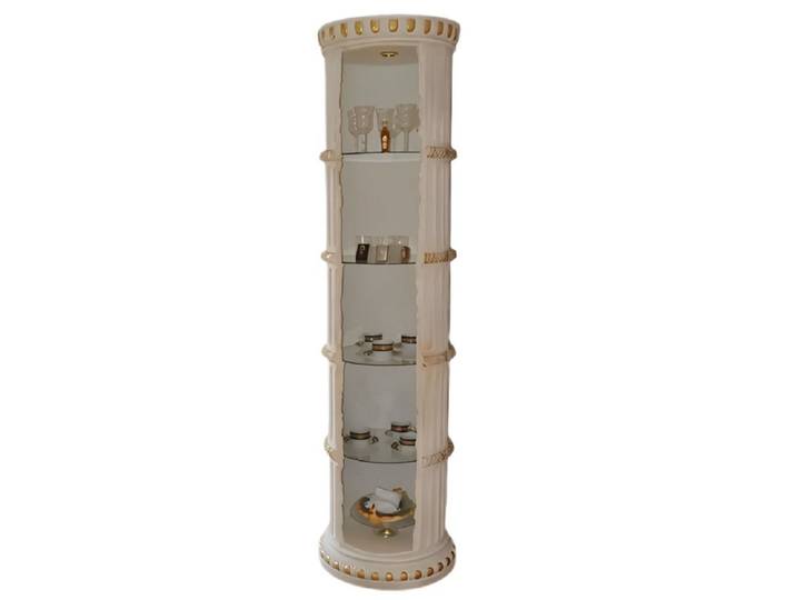JVmoebel Vitrine Vitrine Bar Eck Regal Glas Amphore Säule Schrank Vitrinen Möbel Made in Europa
