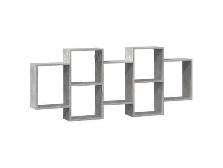 LASWWQMRF Wandregal Betongrau 159x18x65 cm Schweberegal Modernes Wandboard in Beton-Optik für Wohnzimmer und Schlafzimmer, bietet viel Platz auf mehreren Ebenen.
