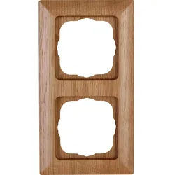 Kopp 306630066 MILANO - Abdeckrahmen 2-fach, Farbe: eiche