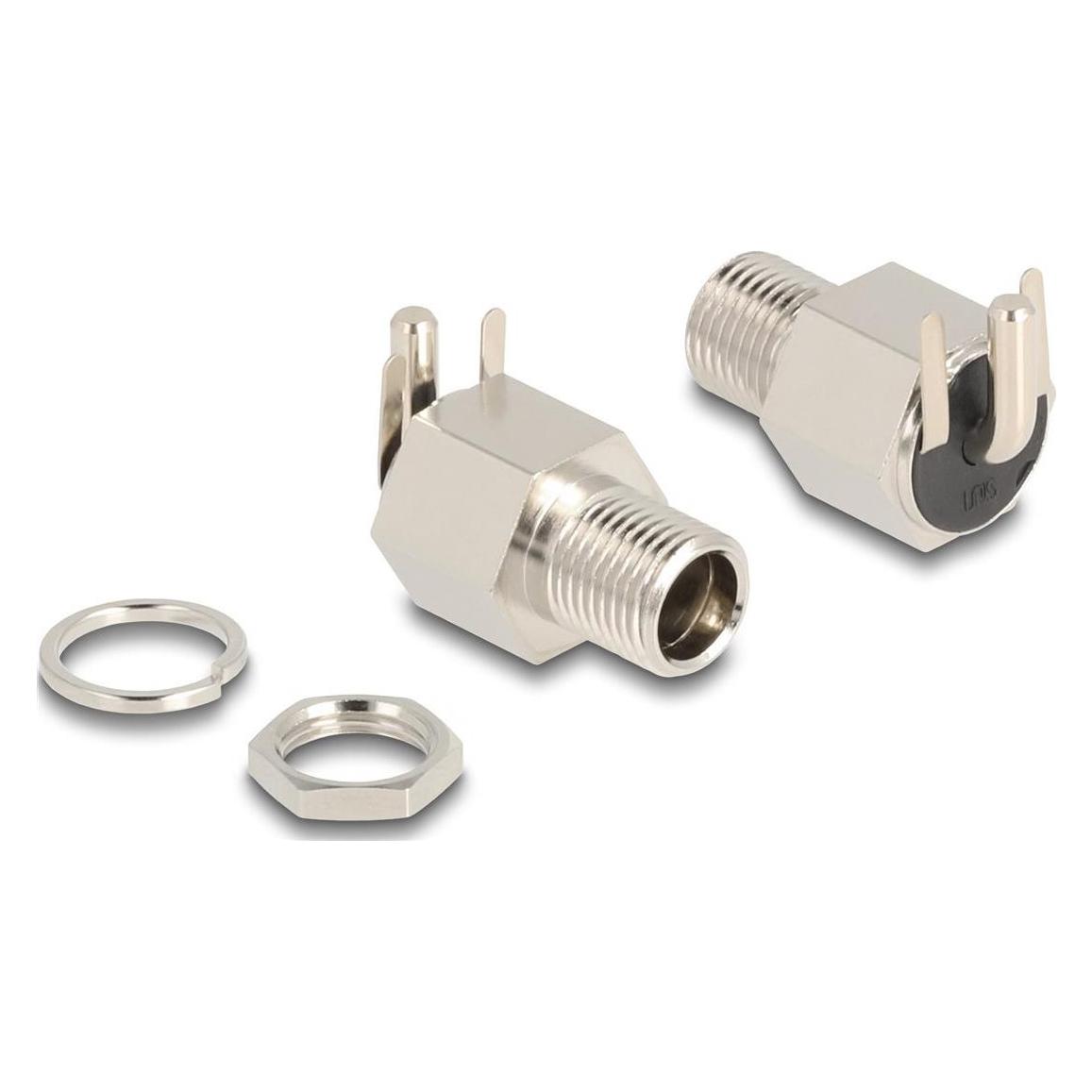 Delock Steckverbinder DC 5,5 x 2,5 mm Buchse zum Einbau Lötv (90182)