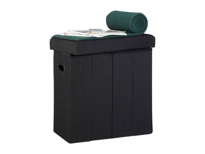 Faltbarer Sitzhocker Schwarz