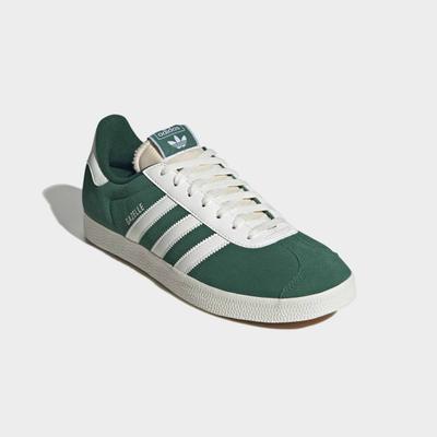 Sneaker ADIDAS ORIGINALS "GAZELLE", Herren, Gr. 37, grün (collegiate grün, sanftes weiß, collegiate grün), Leder, Synthetik, Schuhe Sneaker