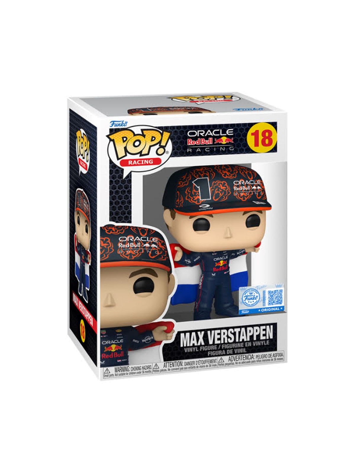 Funko! - Funko POP Vinyl Excl Red Bull M. Verstappen Flagge
