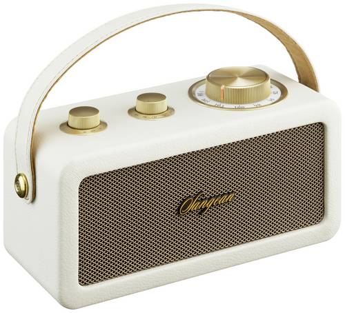 Sangean RA-101 Akku-Radio FM Bluetooth, AUX wiederaufladbar Ivory, Gold