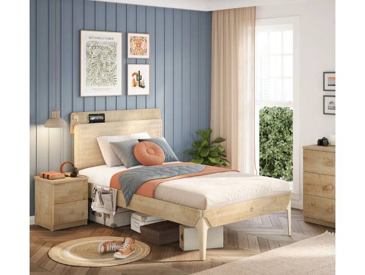 Möbel-Zeit Jugendbett MOCHA, 2 Größen