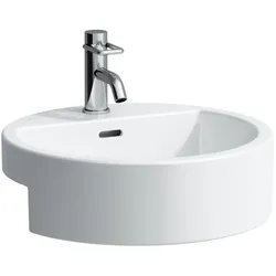 LAUFEN Halbeinbauwaschtisch Living City 460x460, weiß, 81343.1, 8134310001091 H8134310001091