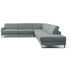 Segmüller Werkstätten Ecksofa Canto Stoff Blau