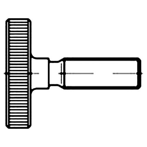 TOOLCRAFT 112088 Rändelschrauben M6 30mm DIN 653 Stahl 25St.