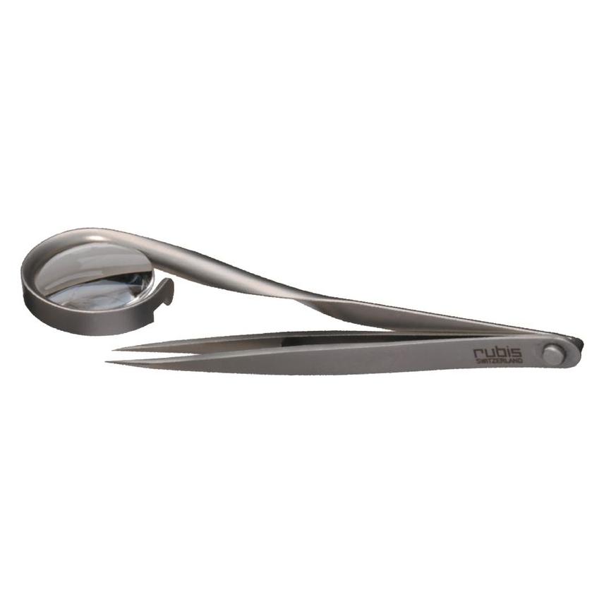 Rubis Pinzette mit Lupe (40010043)