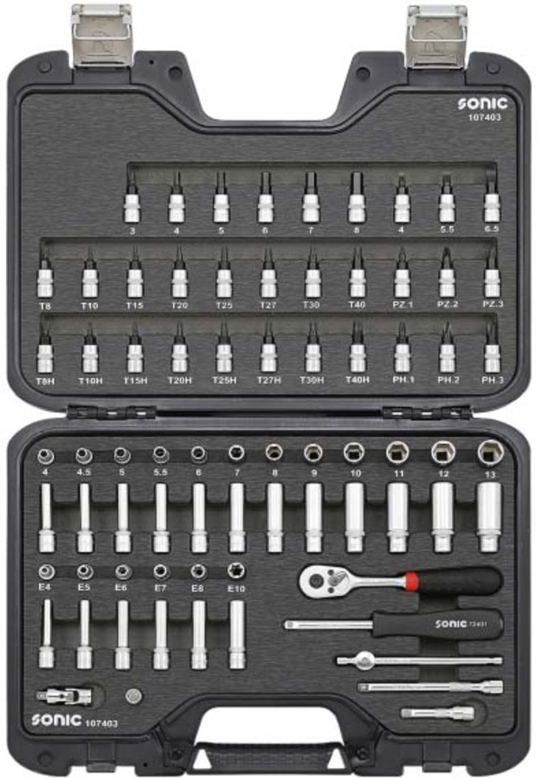 Werkzeugsatz 1/4" SONIC 107403