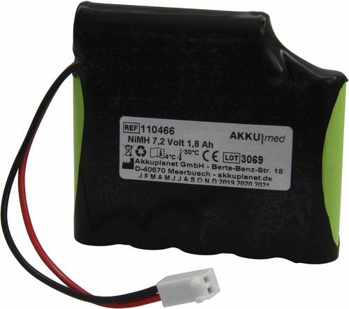 Akku Med Medizintechnik-Akku ersetzt Original-Akku (Original) AB4-batt Cefar 7.2V 1800 mAh