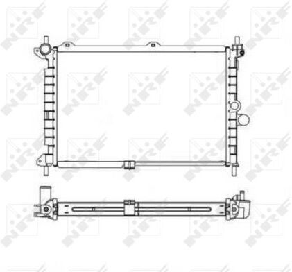 Nrf Kühler, Motorkühlung Easy Fit 55308 Für Vaughall