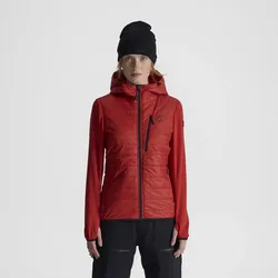 Ultra Hybrid Jacket Damen Aura Red, Größe:L - Winterjacken - Rot