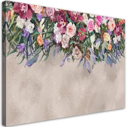 WANDBILD blumen überwachsen
