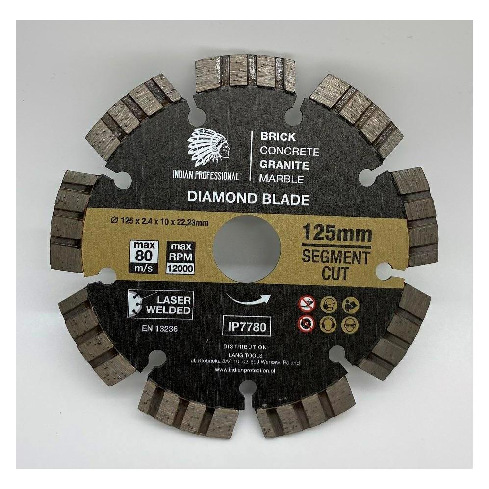 GCS Tarcza Diamentowa 125mm Segment Turbo Cut Indian Professional (IP7780)
