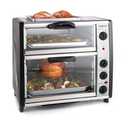 All-You-Can-Eat Doppel-Backofen Grillplatte 42 Liter 2350 Watt