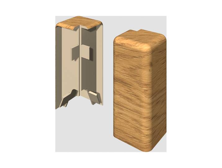 Egger Aussenecke 6 cm Eiche karamell neues kubisches Profil 2 Stück