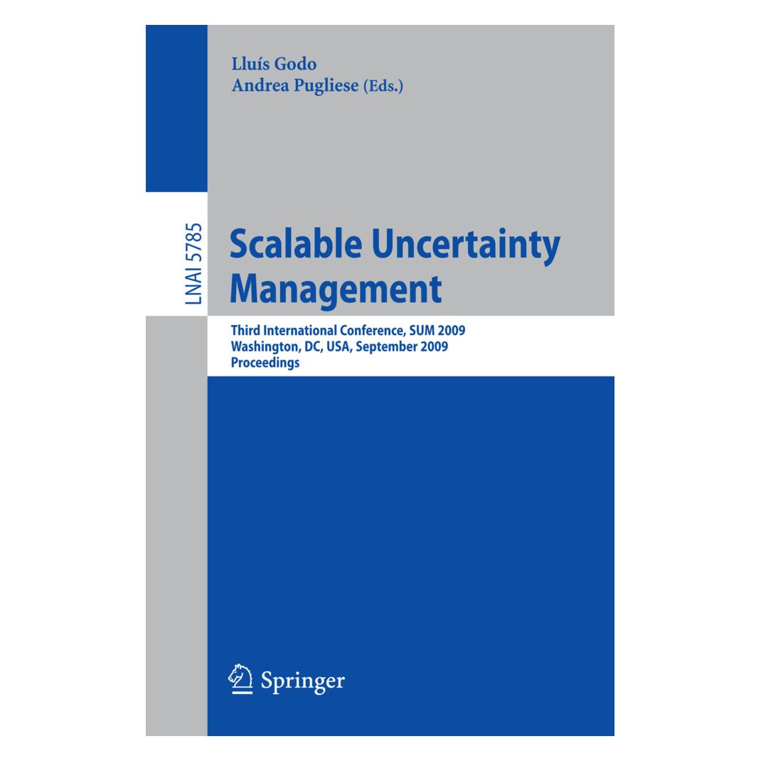 Springer Scalable Uncertainty Management (Englisch, Andrea Pugliese, Lluis Godo) (55207449)