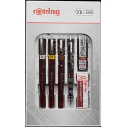 rOtring College Set Tuschefüller-Set 0.25 + 0.35 + 0.5 mm Schwarz