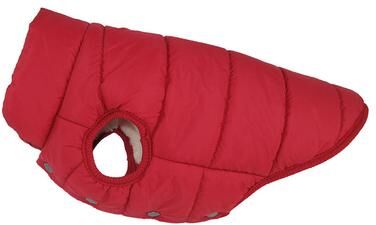 PetsAreLife French Bulldog Puppy Clothing Coat, Dog Clothes Outdoor Cold Proof Warm, Fleece Cotton Lined Dog Jacket red m