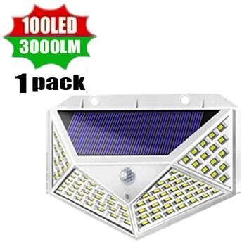 Inspired Living SolarGuard Pro Solar Motion Sensor Light With Separate Panel Waterproof Solar Flood Light Outdoor For Garden & Garage a