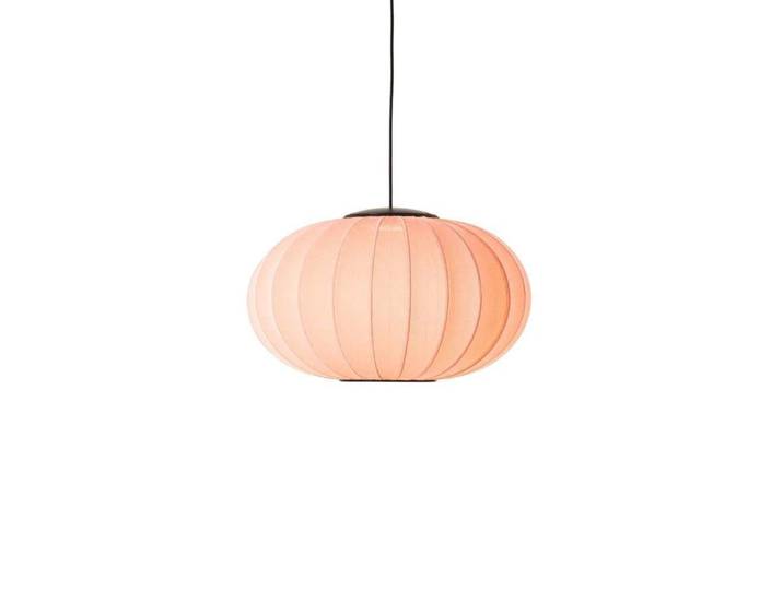 Knit-Wit 57 Oval LED Pendelleuchte Coral - Made By Hand - Schlafzimmer - Stoff / Textil