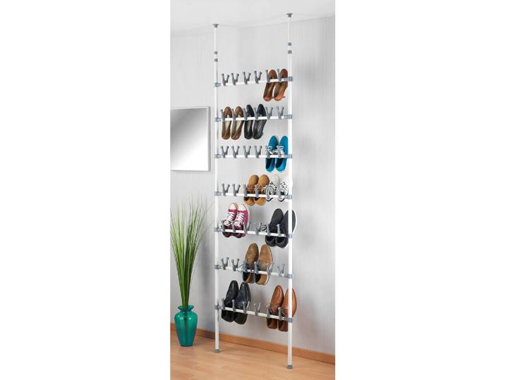 Teleskop-Schuhregal 69 x 100 x 9cm Weiß
