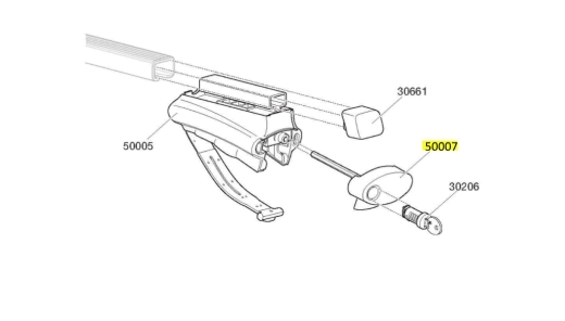 Thule Handle Assembly