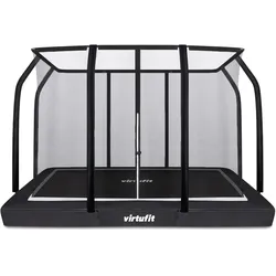 Virtufit Premium Inground Trampoline - Rechthoek - Zwart - 244 x 366 cm (366 cm)
