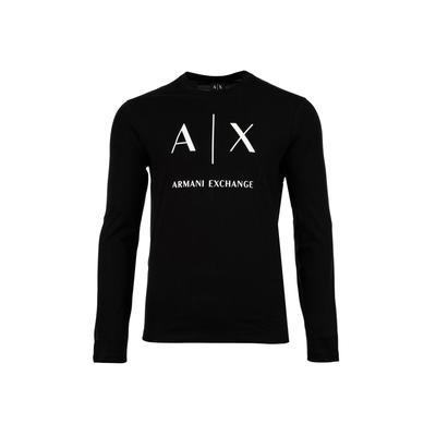 Longsleeve ARMANI EXCHANGE "Longsleeve T-SHIRT 1er Pack", Herren, Gr. M, schwarz, Obermaterial: 100% Baumwolle CO., Shirts
