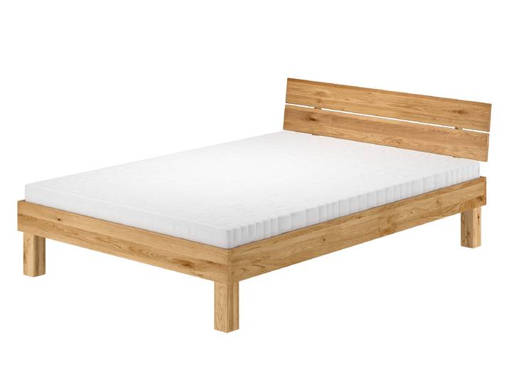 Ehebett Doppelbett Holzbett aus Eiche Massiv 160x200 cm Geölt