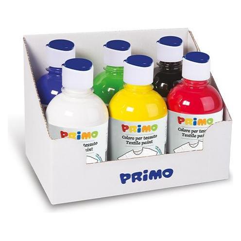 Primo 411TX6ASS Farbe auf Wasserbasis Multi 300 ml Flasche 6 Stk. (300 ml) (411TX6ASS)